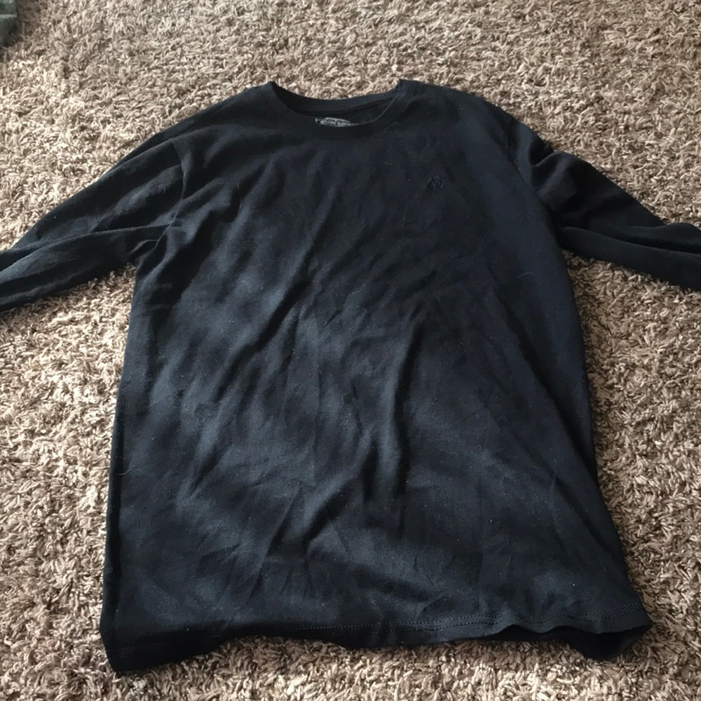 All black aeropostale shirt- Mens small